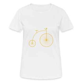 Fahrrad Vintage Bike Radsport Old Motiv Geschenk - Frauen T-Shirt atmungsaktiv - Weiß - Vorne - AI Model Female 172 dark (172cm)