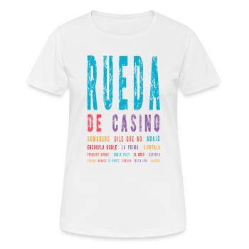 Salsa Tanz Rueda de Casino T-shirt Geschenk - Frauen T-Shirt atmungsaktiv - Weiß - Vorne - AI Model Female 172 dark (172cm)