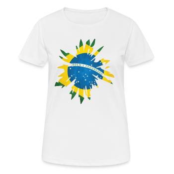 Brazil - Women's Breathable T-Shirt - white - Front - AI Model Female 172 dark (172cm)