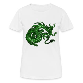 Dragon predator - Women's Breathable T-Shirt - white - Front - AI Model Female 172 dark (172cm)