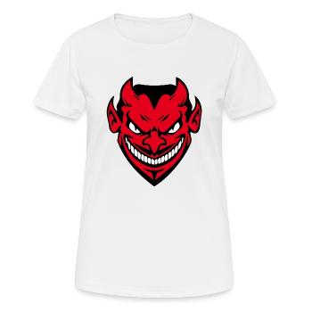Halloween devil - Women's Breathable T-Shirt - white - Front - AI Model Female 172 dark (172cm)