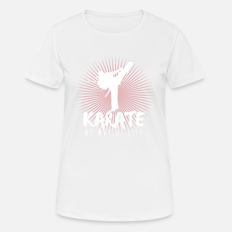 karate - Women's Breathable T-Shirt - white