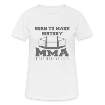 MMA - T-shirt respirant Femme - blanc - Devant - AI Model Female 172 dark (172cm)