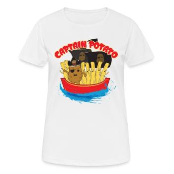 Frites de pirate - T-shirt respirant Femme - blanc - Devant - AI Model Female 172 dark (172cm)