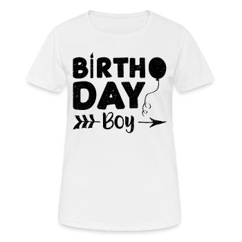 Birthday Boy - Birthday - Frauen T-Shirt atmungsaktiv - Weiß - Vorne - AI Model Female 172 dark (172cm)