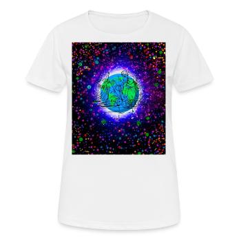 Jesus Christ at the end of the Savior of the Earth - Women's Breathable T-Shirt - white - Front - AI Model Female 172 dark (172cm)