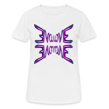 Love inscription mirrored - Women's Breathable T-Shirt - white - Front - AI Model Female 172 dark (172cm)