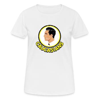 Caucasiens - Identité ethnique - T-shirt respirant Femme - blanc - Devant - AI Model Female 172 dark (172cm)