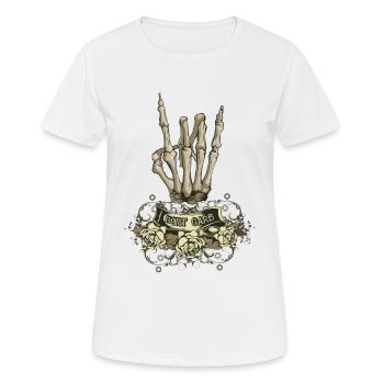 I dnt Pflege - Frauen T-Shirt atmungsaktiv - Weiß - Vorne - AI Model Female 172 dark (172cm)