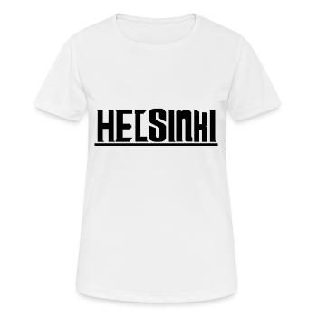 Helsinki Finland - Women's Breathable T-Shirt - white - Front - AI Model Female 172 dark (172cm)