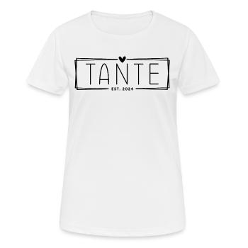 Tante Est. 2024 - Frauen T-Shirt atmungsaktiv - Weiß - Vorne - AI Model Female 172 dark (172cm)
