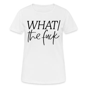 QUOI / Le F... - T-shirt respirant Femme - blanc - Devant - AI Model Female 172 dark (172cm)