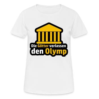 Les dieux quittent l'Olympe Abitur en disant - T-shirt respirant Femme - blanc - Devant - AI Model Female 172 dark (172cm)