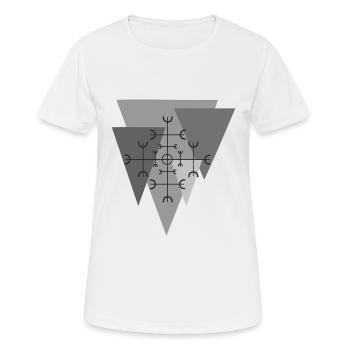 Symbole Protection de la sécurité - T-shirt respirant Femme - blanc - Devant - AI Model Female 172 dark (172cm)