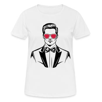 Marié élégant - T-shirt respirant Femme - blanc - Devant - AI Model Female 172 dark (172cm)