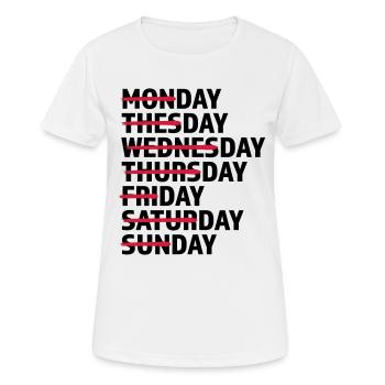 Tous les jours Jour Jour - T-shirt respirant Femme - blanc - Devant - AI Model Female 172 dark (172cm)