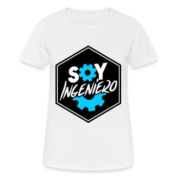 Ich bin ein Ingenieur - Frauen T-Shirt atmungsaktiv - Weiß - Vorne - AI Model Female 172 dark (172cm)