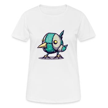 Robot Chick Bird - T-shirt respirant Femme - blanc - Devant - AI Model Female 172 dark (172cm)