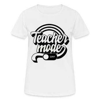 Chemise du dernier jour de l’école, mode enseignant hors tee, - T-shirt respirant Femme - blanc - Devant - AI Model Female 172 dark (172cm)