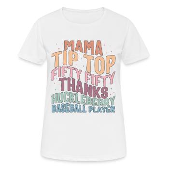 Neuro Krankenschwester Shirt, Mama Tip-Top Fifty-Fifty - Frauen T-Shirt atmungsaktiv - Weiß - Vorne - AI Model Female 172 dark (172cm)