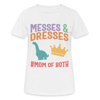 Chemise Mère, Messes Et Robes Maman Des Deux - T-shirt respirant Femme - blanc - Devant - AI Model Female 172 dark (172cm)