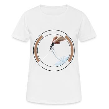 Leash Shears Hand Dog Grooming Unique Pet Care T - Women's Breathable T-Shirt - white - Front - AI Model Female 172 dark (172cm)
