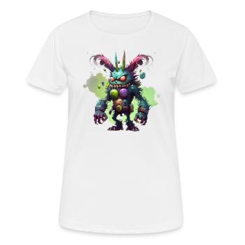 Monster Osterhase - Frauen T-Shirt atmungsaktiv - Weiß - Vorne - AI Model Female 172 dark (172cm)