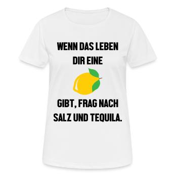 SALZ UND TEQUILA 1 - Frauen T-Shirt atmungsaktiv - Weiß - Vorne - AI Model Female 172 dark (172cm)