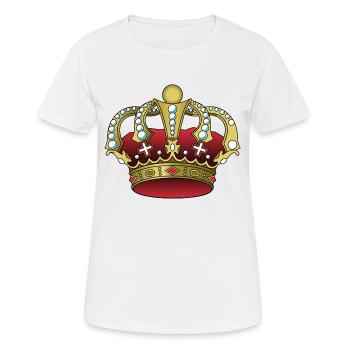 Krone - Frauen T-Shirt atmungsaktiv - Weiß - Vorne - AI Model Female 172 dark (172cm)