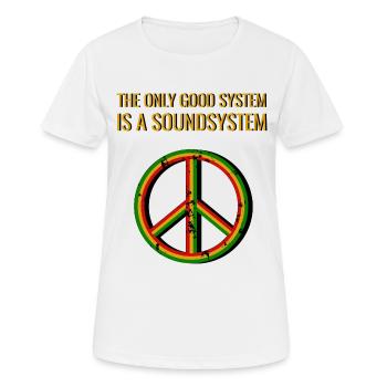 The Only Good System is A Soundsystem - Women's Breathable T-Shirt - white - Front - AI Model Female 172 dark (172cm)
