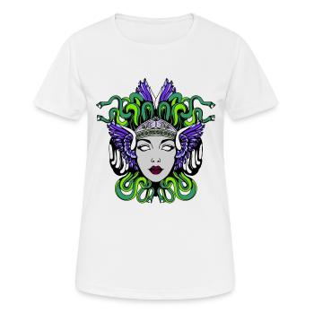Medusa - Women's Breathable T-Shirt - white - Front - AI Model Female 172 dark (172cm)