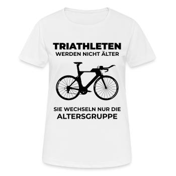 Triathletes - Women's Breathable T-Shirt - white - Front - AI Model Female 172 dark (172cm)