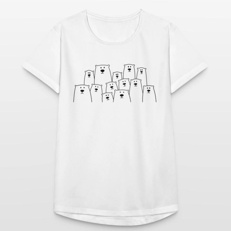 Lustige Eisbären oder Bären Frauen T-Shirt atmungsaktiv