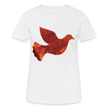 Pigeon rouge - T-shirt respirant Femme - blanc - Devant - AI Model Female 172 dark (172cm)