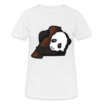 Panda Baby - Frauen T-Shirt atmungsaktiv - Weiß - Vorne - AI Model Female 172 dark (172cm)