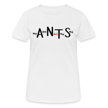 fourmi fourmi fourmis amis fourmis cool fourmis disant - T-shirt respirant Femme - blanc - Devant - AI Model Female 172 dark (172cm)