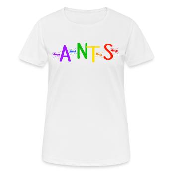 fourmi fourmis amies fourmis arc-en-ciel fourmis fourmis lgbt - T-shirt respirant Femme - blanc - Devant - AI Model Female 172 dark (172cm)