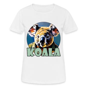 Koala / Tierwelt / Eukalyptus / Baumbewohner / Zoo - Frauen T-Shirt atmungsaktiv - Weiß - Vorne - AI Model Female 172 dark (172cm)