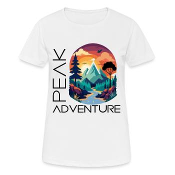 Peak Adventure! - Women's Breathable T-Shirt - white - Front - AI Model Female 172 dark (172cm)