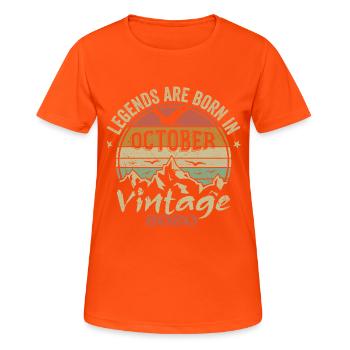 Awesome Since October 2020 - October 2020 Gift - Women's Breathable T-Shirt - neon orange - Front - AI Model Female 172 dark (172cm)