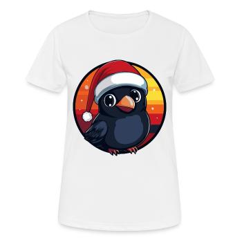 Noël de Raven Crow Noël - T-shirt respirant Femme - blanc - Devant - AI Model Female 172 dark (172cm)