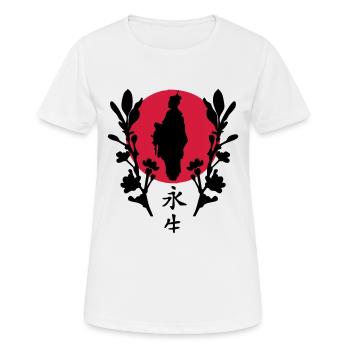Japanese - Frauen T-Shirt atmungsaktiv - Weiß - Vorne - AI Model Female 172 dark (172cm)