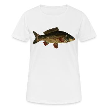 fish107 - Frauen T-Shirt atmungsaktiv - Weiß - Vorne - AI Model Female 172 dark (172cm)