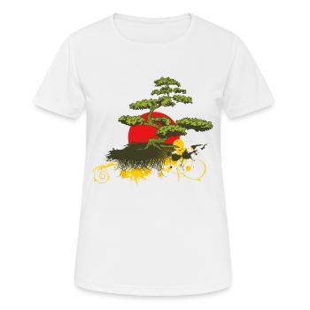 Bonsai - Frauen T-Shirt atmungsaktiv - Weiß - Vorne - AI Model Female 172 dark (172cm)