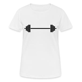 Sportler - Frauen T-Shirt atmungsaktiv - Weiß - Vorne - AI Model Female 172 dark (172cm)