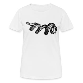 serpent - T-shirt respirant Femme - blanc - Devant - AI Model Female 172 dark (172cm)