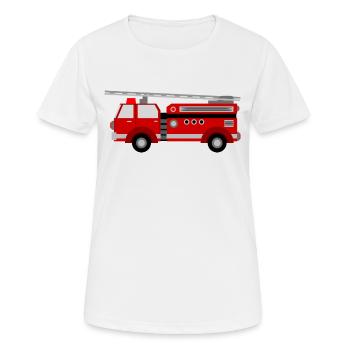 Fire Department Firefighter Firefighter Firetruck Fire - Women's Breathable T-Shirt - white - Front - AI Model Female 172 dark (172cm)
