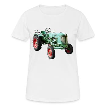 tracteurs Guldner - T-shirt respirant Femme - blanc - Devant - AI Model Female 172 dark (172cm)