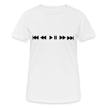 Limitierte Edition Musik - Frauen T-Shirt atmungsaktiv - Weiß - Vorne - AI Model Female 172 dark (172cm)