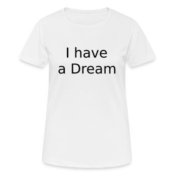 Zitat - Frauen T-Shirt atmungsaktiv - Weiß - Vorne - AI Model Female 172 dark (172cm)
